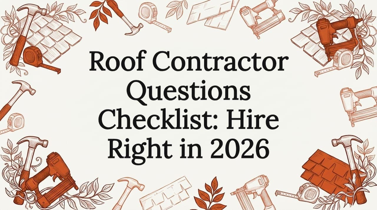 Roof Contractor Questions Checklist: Hire Right in 2026